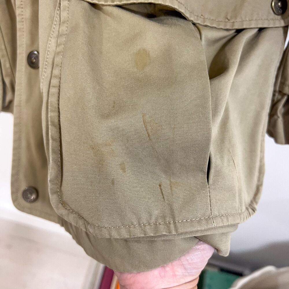 Vintage 90s Tommy Hilfiger Mens Size M Outdoor Hunting Parka Layer Jacket Khaki - Picture 10 of 16